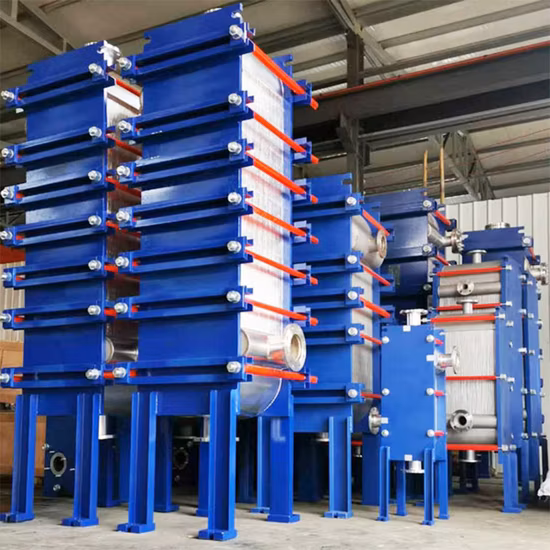 자유 흐름 및 CE 기능을 갖춘 완전 용접 316L 스테인리스 스틸 와이드 갭 판형 열교환기